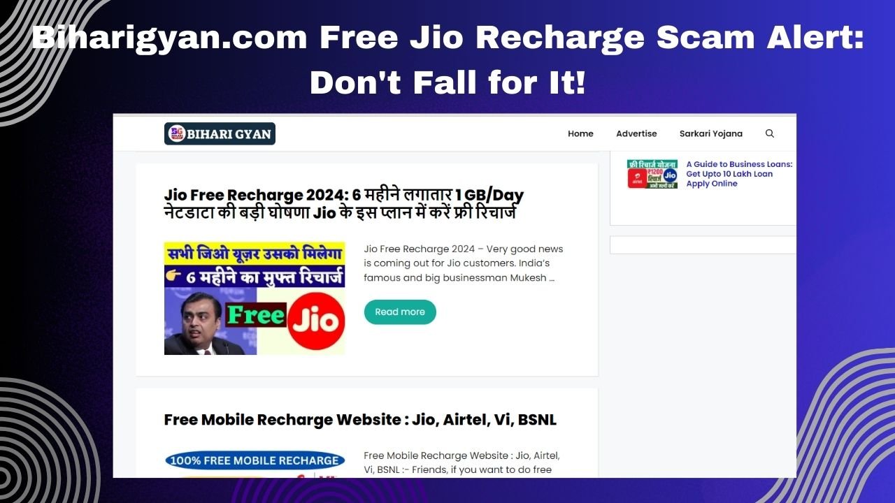 Biharigyan.com: Free Recharge Claim