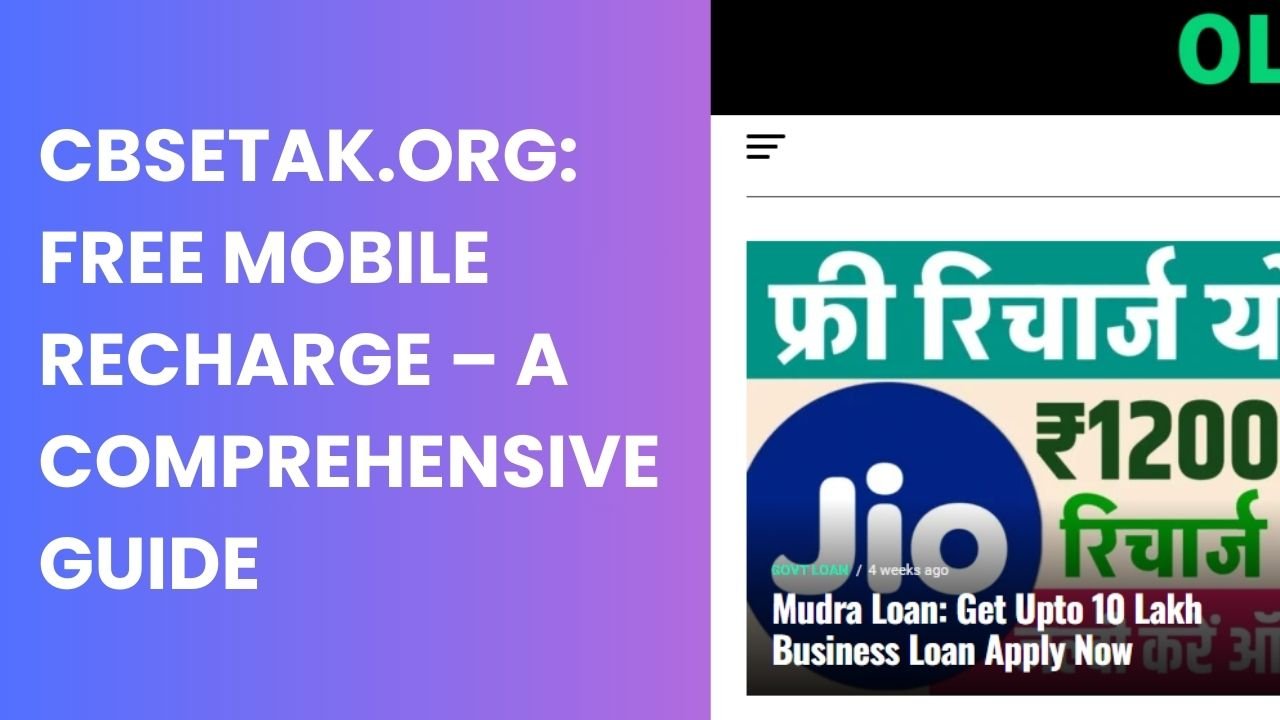 Cbsetak.org: Free Mobile Recharge