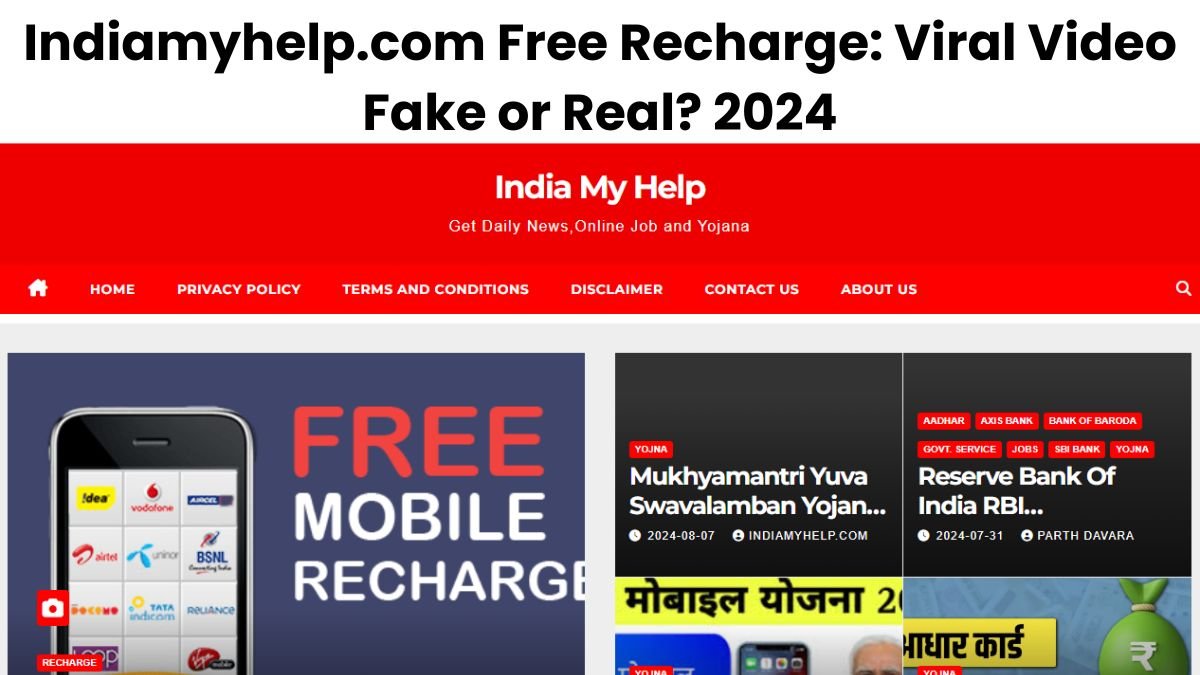 Indiamyhelp.com free recharge