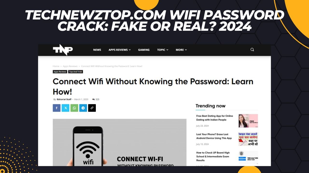 technewztop. com wifi password fake or real? 2024