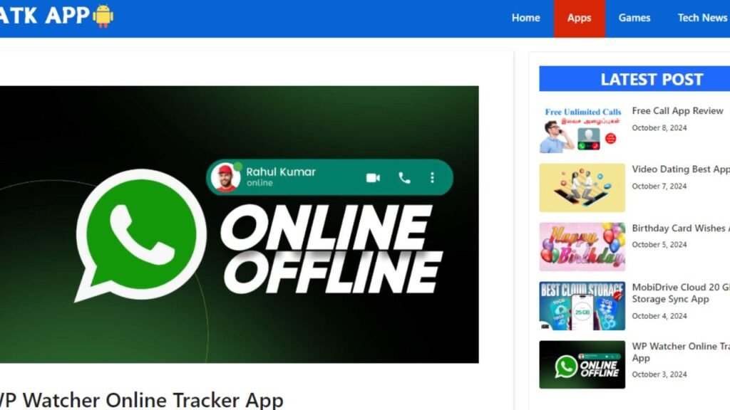 Atkapp .in whatsapp Tracker app
