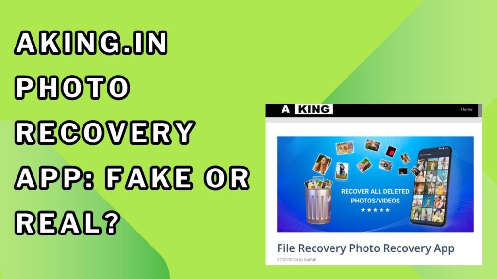 Aking in photo recovery app fake or real
