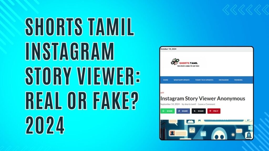 Shorts Tamil instagram story viewer real or fake
