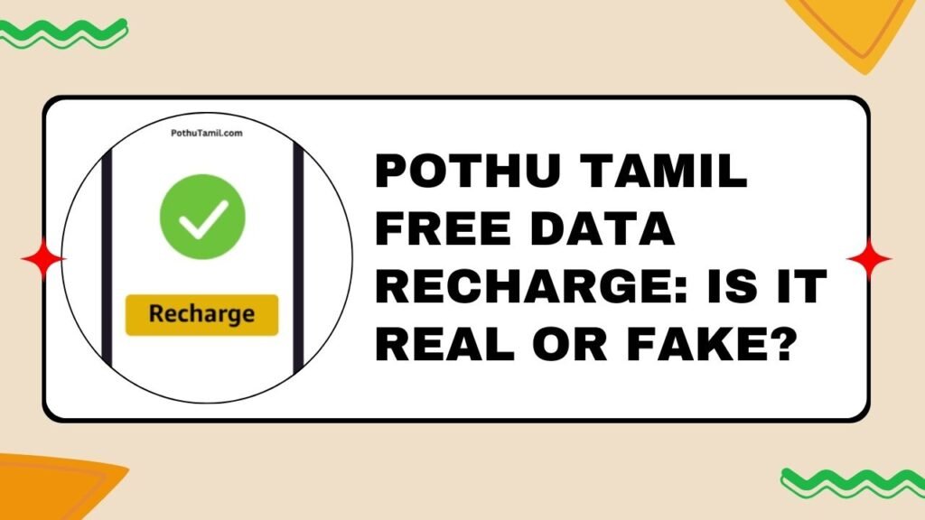 Pothu Tamil free data recharge
