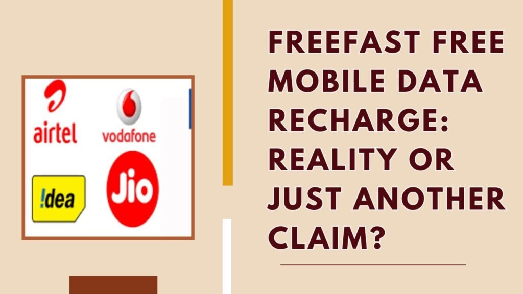 Freefast free mobile data recharge
