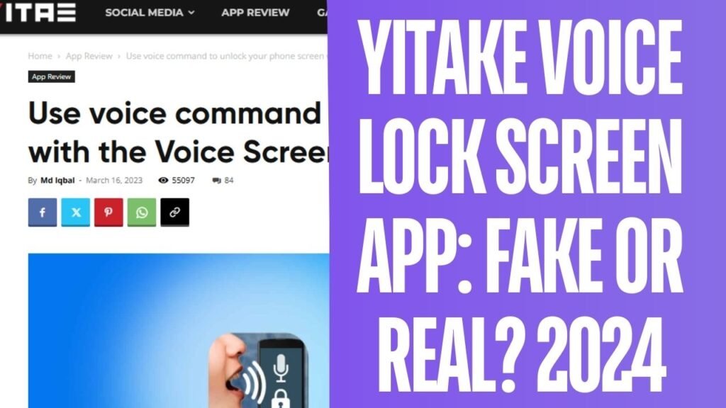 Yitake Voice lock screen app fake or real
