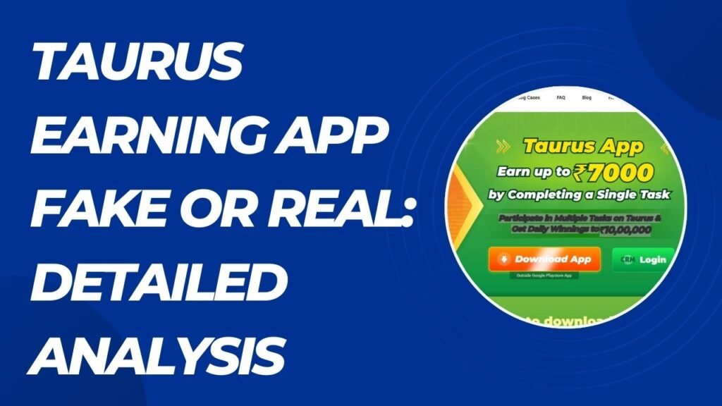 taurus earning app fake or real
