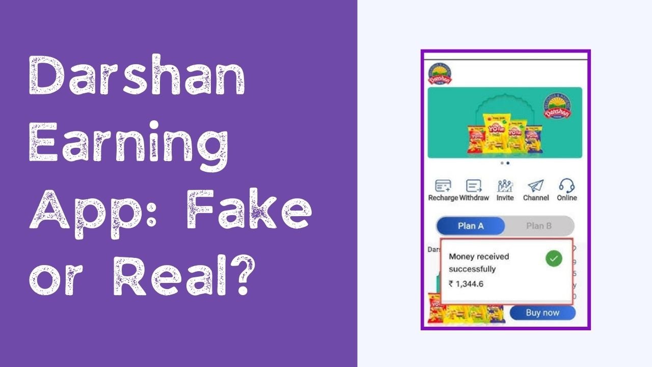 Darshan earning app fake or real