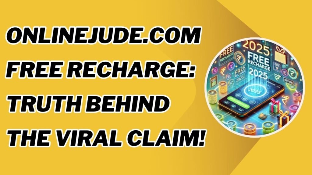 online jude.com free recharge offers fake or real